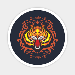 Angry Tiger Design Magnet